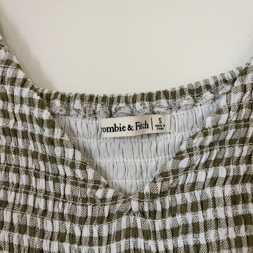 Gingham Puff Sleeve Summer Dress - Picture 4 of 6